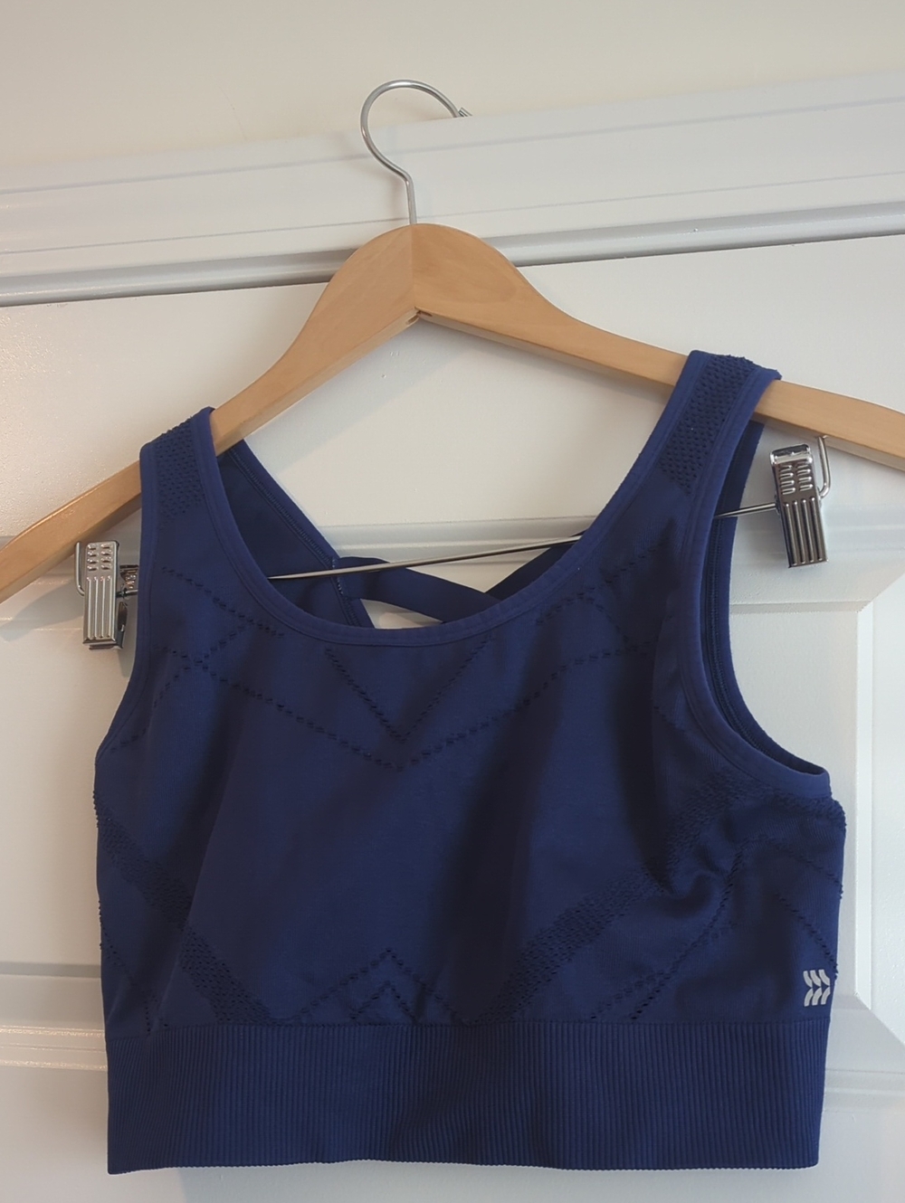 all in motion Navy Seamless Sports Bra P2P 17 L14